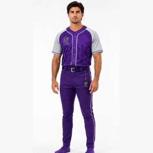 Uniforme de baseball unisexe en polyester respirant, manches courtes, service OEM personnalisé avec impression sur mesure, vente en gros 2026 - Product Image 1