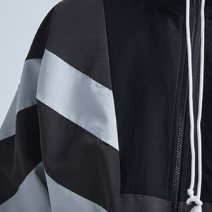 Wholesale Custom Printed Streetwear Solid Plus Size Men's Autumn Nylon Windbreaker Jacket - Product Image 6