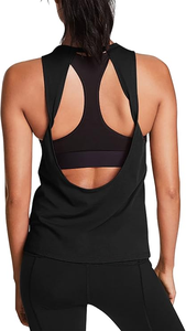 Débardeur court en laine respirant à col rond brodé lettres style hip-hop pour femme, camisole vintage en tricot crocheté - Product Image 3