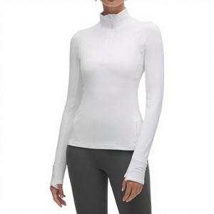 Sudadera con Capucha Térmica de Invierno para Mujer, Ecológica, Transpirable, de Secado Rápido, con Forro Polar, Bajo de Manga Elástico, Poliéster/Algodón, Color Sólido - Product Image 1