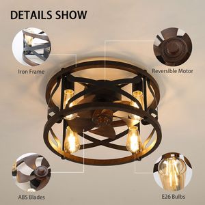 พัดลมเพดานขนาด18นิ้วพร้อมไฟและรีโมทควบคุมใช้ได้กับแอปโดยไม่มีการรับประกันหลอดไฟ - Product Image 2