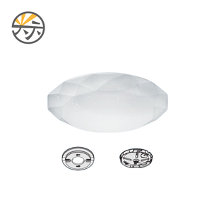 Lámpara de techo LED de diamante delgada, empotrada, IP54, blanca premium, de 10-25 m². - Product Image 1