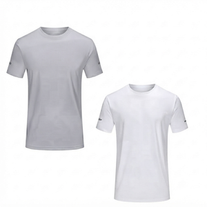 เสื้อฟุตบอลแบบกำหนดเองปี 2026 ระบายอากาศได้ดี แห้งเร็ว แบบสั้น พิมพ์ลาย สำหรับฝึกซ้อม ซับเหงื่อ สีขาว เทาอ่อน OEM 100% - Product Image 1