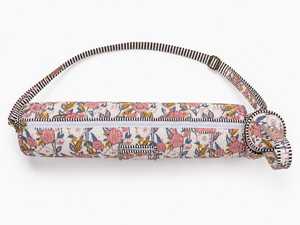 Sac de transport léger VEER HANDIRCRAFTS en coton fait main pour tapis de yoga, capacité 21L, fermeture éclair, bandoulière pour la gym - Product Image 2