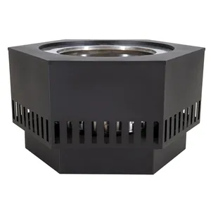 Brasero de Acero Hexagonal Moderno con Pinzas para Leña, 27.87 Pulgadas de Diámetro, Chimenea Portátil de Leña para Exteriores - Product Image 2