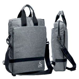 Sac messager pour ordinateur portable grande capacité avec couvercle en PP, sac à bandoulière extensible pour le bureau, les voyages et les cadeaux promotionnels - Product Image 2