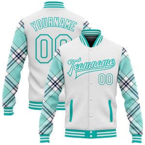 Splendid Apparel Custom Punk Style Winter Varsity <b>Jacket</b> <b>Men</b> <b>White</b> Pink Skull Heart Print Digital Printed Plus Size - Product Image 1