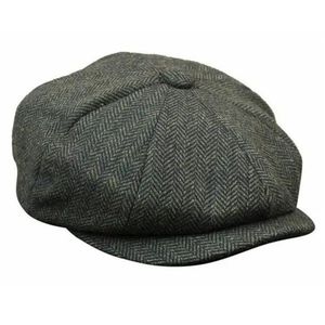 หมวกแก๊ป Peaky Blinders คุณภาพสูง ผลิตจากผ้าฝ้ายและผ้าขนสัตว์ 5 ชิ้น พร้อมงานปัก 3 มิติแบบกำหนดเอง หมวกทรงเบสบอลแบบ A-Frame - Product Image 1