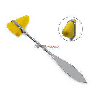 Marteau de réflexes Taylor jaune de 7,5 pouces, instrument médical chirurgical en acier inoxydable de qualité allemande pour diagnostic neurologique - Product Image 1