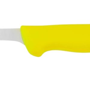 Couteaux à désosser à manche jaune avec lame étroite argentée et protège-doigts ergonomique pour la découpe de viande, la préparation de volailles et autres tâches - Product Image 5