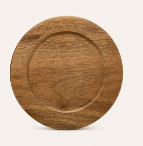 Handcrafted Mango Wood Charger <b>Plates</b> Wholesale Round Farmhouse Table <b>Decor</b> for Weddings Luxury Hotels Restaurant Supplies - Product Image 4