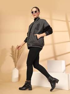 Veste universitaire décontractée à manches longues pour femme, idéale pour l'hiver, en matière de qualité supérieure, pour un usage professionnel et quotidien. - Product Image 3