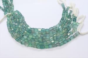 Perles de fluorite naturelle facettées irrégulières en forme de pépite AAA, 8-9 mm, perles de fluorite en pépite, brin de 10 pouces, fluorite naturelle facettée - Product Image 2