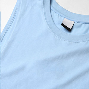 High Quality Side Off Cut Longline Loose Fit Unisex Tank Top Gym Workout Wear Training Activewear Trendy Plain Vest <b>Singlet</b> - Product Image 6