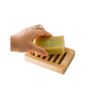 Jabonera de Bambú Hecha a Mano, Soporte para Jabón de Madera Natural, Organizador Ecológico para Almacenamiento de Jabón en el Baño - Product Image 1