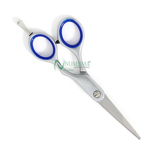 Tijeras de Peluquería de Acero Inoxidable de Primera Calidad, con Agarre de Goma Cómodo, Color Personalizado, Diseño Clásico Recto, Afiladas - Product Image 4