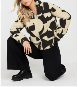 Sudadera informal con estampado de árbol de Navidad y purpurina para mujer, sudadera holgada de manga larga con tejido gofrado, sudadera con capucha para mujer - Product Image 2