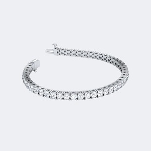 Luxury 7.65 CTW Round Brilliant Cut Lab Grown Diamond Bracelet For Women <b>Gold</b> Wedding Anniversary Jewelry 9K 14K 18K <b>Solid</b> <b>Gold</b> - Product Image 3
