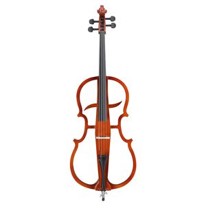 Violonchelo Eléctrico Profesional 4/4 de Tamaño Completo con Estuche, Arco, Resina y Auriculares, Material de Arce Natural en la Parte Posterior/Lateral - Product Image 1