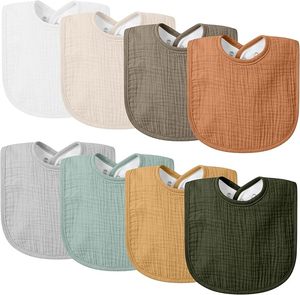 Bavoir pour bébé 100% bambou pour peaux sensibles, usage quotidien - Product Image 1