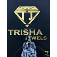 Pendentif Labubu Iced Out en Moissanite, Bijou Hip Hop de Luxe Certifié GIA, Éclatant et Tendance, Trisha Jewels, Cadeau