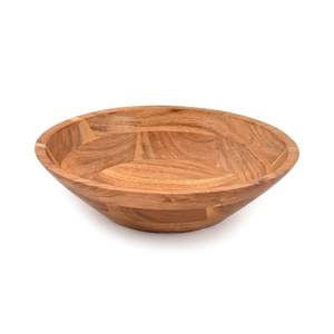 Tazón para Servir de Madera de Acacia Natural, Duradero, Ligero, Apto para Lavavajillas, Diseño Clásico para Frutas, Ensaladas, Uso en el Hogar, Hoteles y Fiestas - Product Image 4
