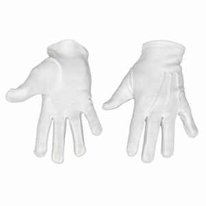 Concevez vos propres gants en coton blanc personnalisés avec un motif maçonnique, vêtements de cérémonie maçonniques, coton blanc doux. - Product Image 3