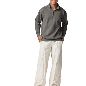 Sweat-shirt à col zippé pour homme, respirant, performant, style athlétique, confortable pour l'entraînement et l'usage quotidien - Product Image 3