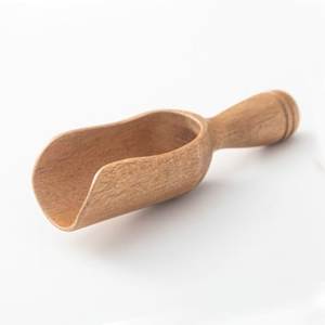 Cuillère à café en bois écologique personnalisée avec long manche, bois naturel, capacité 10ml/20ml/30ml, finition miroir, cuillère doseuse - Product Image 4