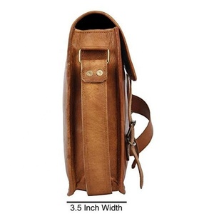 Good Quality Latest Design All Colors Eco-friendly style Leather Messenger <b>Bag</b> high Demanded anti-shrink Leather Messenger <b>Bag</b> - Product Image 2