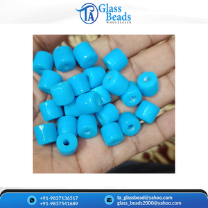 Perles en verre facettées russes de 12 mm, bleu turquoise, rondes, en forme de baril, perles en vrac pour la fabrication de bijoux, artisanat DIY - Product Image 2