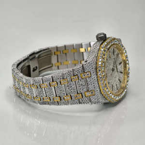 Automatic Stick Numeral VVS Moissanite Mechanical High Quality Stainless Steel <b>Glass</b> 100 Bar Water Resistant Hip Hop Luxury - Product Image 2