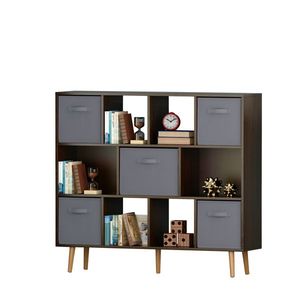 Brown Bookshelf Elegant Bookcases for Home Office or Library Use - Product Image 4