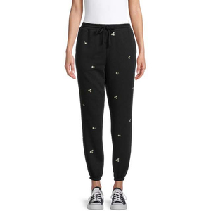Pantalones Cargo para Mujer, Diseño Personalizado OEM, Bordado e Impresión Digital, Poliéster/Algodón, Cintura Elástica, Transpirables, Negros, Nueva Llegada - Product Image 1