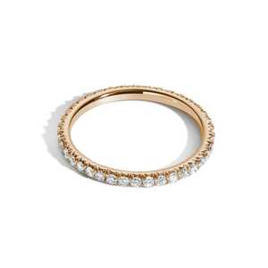 1.8มม. แหวนเพชรบางแบบเรียงซ้อนสีทอง14K 18K แหวนเพชรบางแบบซ้อนกันได้ F กับแหวนขยายขนาดเล็กแหวน - Product Image 2