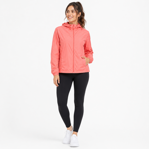 Chaqueta Cortavientos Acolchada Ligera y Transpirable para Mujer, Tallas Grandes, Servicio OEM Personalizado - Product Image 1