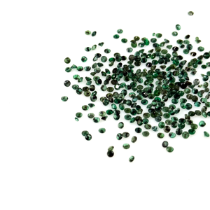 Esmeraldas naturales de Zambia calibradas, redondas, de 1.75 mm, piedras preciosas facetadas sueltas para la fabricación de joyas, listas para usar. - Product Image 3