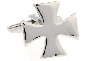 Premium Knights Templar Silver Cross Shirt <b>Pins</b> Custom Metal Shirt Accessories Wholesale Supplier Freemason Masonic Regalia - Product Image 3
