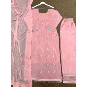 Conjunto de Top y Pantalones Palazzo para Mujer con Hermoso Bordado y Lentejuelas, Incluye Dupatta - Product Image 6