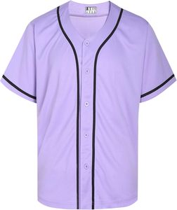 Chemise décontractée à manches courtes boutonnée Dehaner Navy Baseball Jersey, couleur unie, style sportif, vêtement d'été, polyester à séchage rapide - Product Image 5
