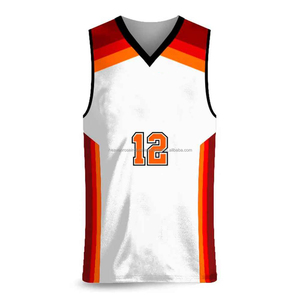 Ensemble d'uniformes de basketball personnalisés pour garçons, maillot sans manches à col en V et short, en polyester à séchage rapide, vêtements de sport d'équipe, vente en gros - Product Image 3