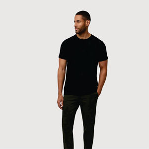 T-shirt personnalisé pour homme, coupe ample, 100 % coton jersey non tissé, écologique, uni, décontracté, grandes tailles, coupe ample, avec logo personnalisé - Product Image 1
