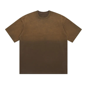 T-shirt en coton noir uni pour homme, manches courtes, col rond, coupe classique, jersey décontracté, couleur unie - Product Image 3