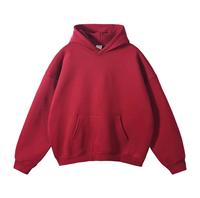 Sweat à capuche doublé coupe ample style vintage pour homme, logo personnalisé, 100 % coton, tissu écologique, anti-plis, streetwear hiver