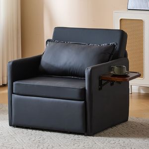 Canapé-lit convertible 3-en-1 pour adulte avec table pliante pratique et port USB Type-C, fauteuil-lit escamotable - Product Image 3