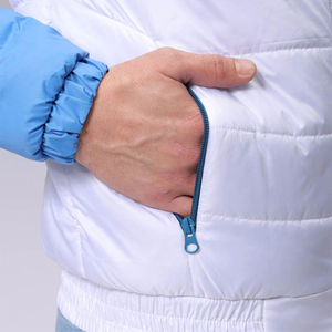 Chaqueta acolchada de invierno para hombre, talla grande, personalizada OEM, impermeable, cortavientos, con capucha y cremallera, bordada, informal, para nieve, senderismo. - Product Image 6