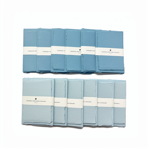 Sobres de Papel Hechos a Mano con Borde Decorativo Vintage, Juego de Papelería de Algodón Estilo Antiguo, Kit de Invitaciones Rústicas para Boda - Product Image 1