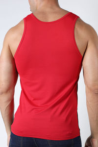 Camiseta sin mangas de algodón tejido transpirable antipilling para hombre, la más vendida, para gimnasio, entrenamiento, fitness, oversize, acanalada, compresión, con logo personalizado - Product Image 4