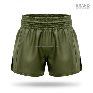 Shorts de Muay Thai pour femmes, impression par sublimation personnalisée, OEM, séchage rapide, satin, marque privée, kickboxing, MMA, arts martiaux, vente en gros - Product Image 1