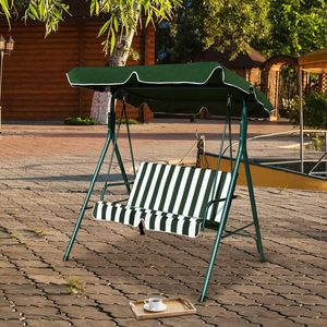 2-Person Weather Resistant <b>Canopy</b> <b>Swing</b> for Patio for Porch <b>Garden</b> Backyard or Lawn - Product Image 3